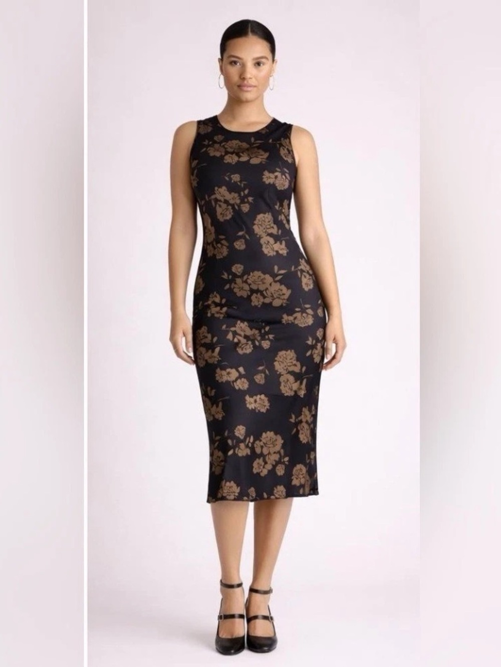 Quince Women Washable
Stretch Silk Tank Midi Dress
Caper Eclipse L - Picture 3 of 8